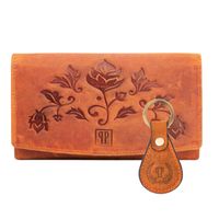 zestaw prezentowy zup-99-or portfel damski skórzany t-01-or brelok