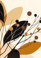 Plakat 20,5x28,4cm Jesienne Sylwety