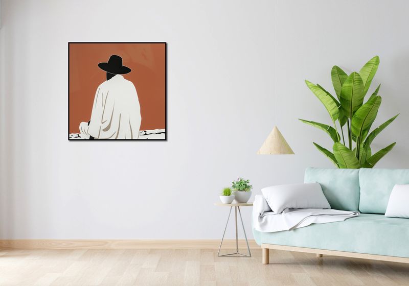 Plakat 80x80cm Rozmyślania w Oddali zdjęcie 4