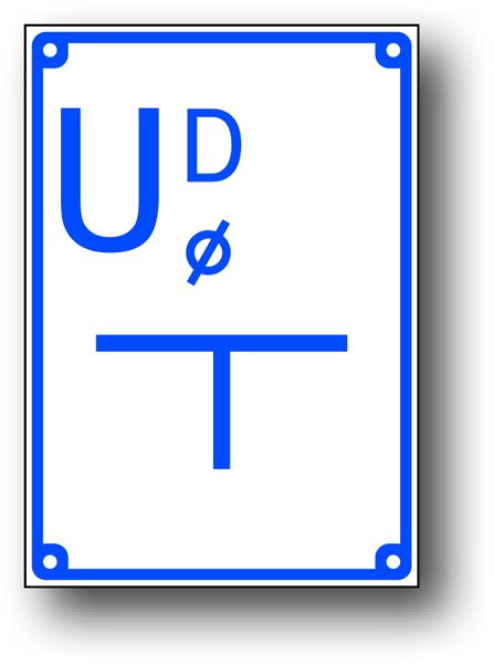 TODW-8 ZNAK Ud TABLICZKA ORIENTACYJNA DRANAŻ zdjęcie 1