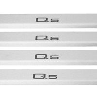 Listwa progowa AUDI Q5 FY Stal nierdzewna 304 mat z czarnymi literami 4szt