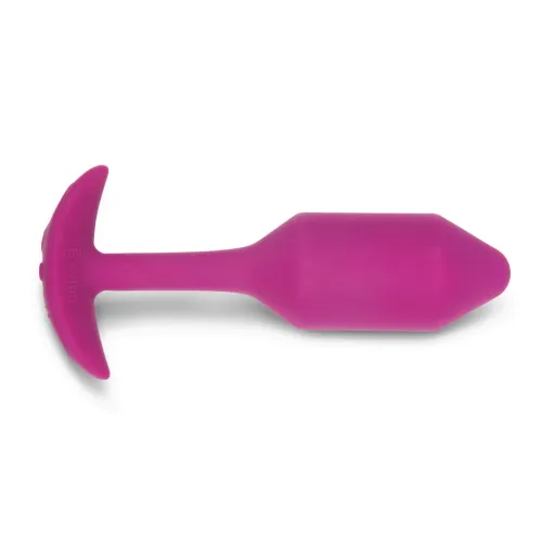 b-vibe vibrating snug plug 2 rose - silikonowy korek wibrujący 112g na Arena.pl
