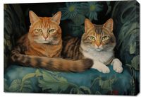 Obraz 100x70cm Koty na Fotelu