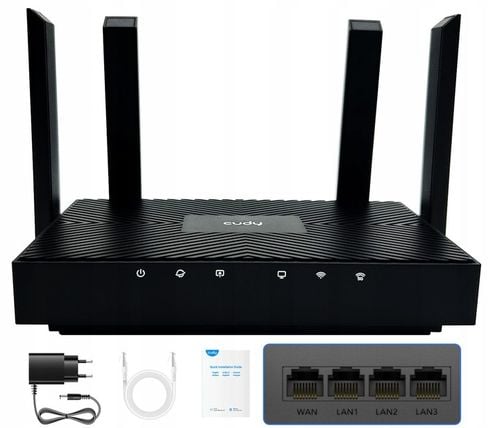 ROUTER WIFI 6 CUDY WR3000 Mesh 10/100/1000Mbps DOMOWY RUTER 3xLAN 1xWAN na Arena.pl