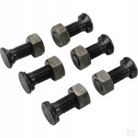Zestaw śrub 6szt.M12x35mm podsadzenie owalne+ nakr