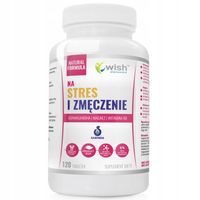 STRES ZMĘCZENIE Ashwagandha + Magnez + Wit B6 120t