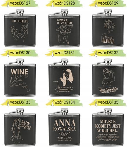 GRAWEROWANA Piersiówka 180 ml personalizowany prezent na dzień dziadka na Arena.pl