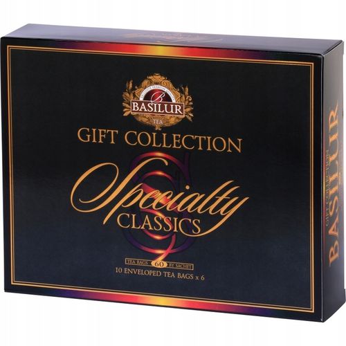 Basilur SPECIALTY CLASSICS zestaw herbat 6 SMAKÓW 60szt HERBACIARKA prezent na Arena.pl