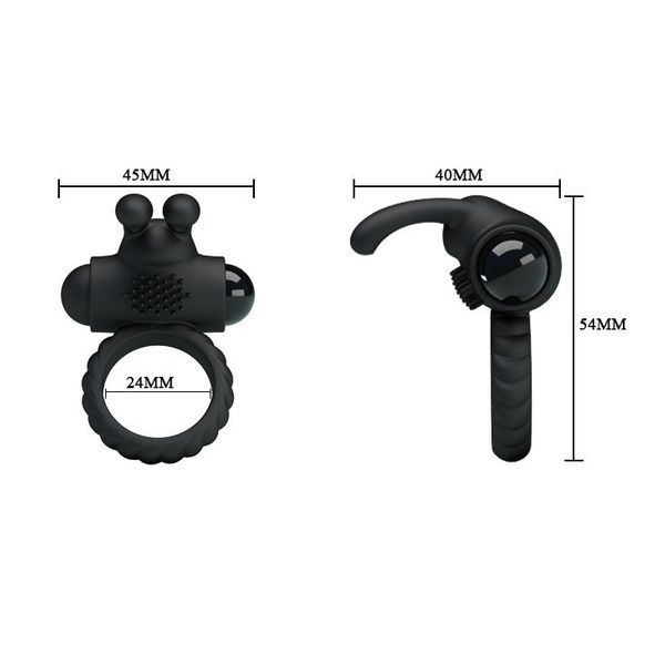 Pretty Love Eudora - Silikonowy Wibrujący Ring Na Penisa zdjęcie 7