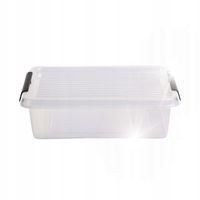 POJEMNIK Z POKRYWKĄ DO PRZECHOWYWANIA BOX 8,5L PRZEZROCZYSTY 29x11x39cm