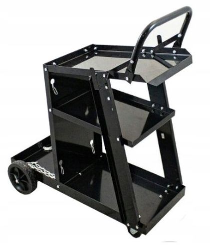 Wózek spawalniczy DO SPAWAREK Z PÓŁKĄ NA BUTLE STABILNY MIG MAG MMA TIG na Arena.pl