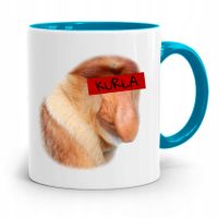 Kubek Błękitny Nosacz Janusz Polak Kurła Prezent Z Nadrukiem Ze Zdjęciem