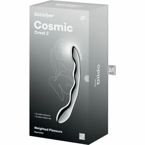 satisfyer cosmic crest 2 - dwustronny model ze stali nierdzewnej 20,5 cm na Arena.pl