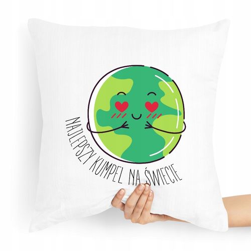 Poduszka Dla Przyjaciela Najlepszy Kumpel Świata Z Nadrukiem Ze Zdjęciem na Arena.pl