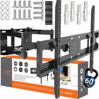 MOCNY UCHWYT WIESZAK DO TELEWIZORA TV OBROTOWY ŚCIENNY 37"-99"