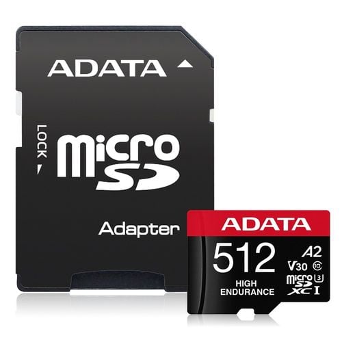 Karta microSD ADATA 512GB microSDXC HIGH Endurance UHS-I U3 V30S na Arena.pl