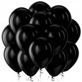 Balony Profesjonalne Czarne Urodziny Duże 100szt Karnawał Urodziny