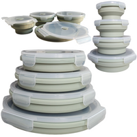 Zestaw pojemników na żywność Pojemnik silikonowy Lunch Box 4 różne