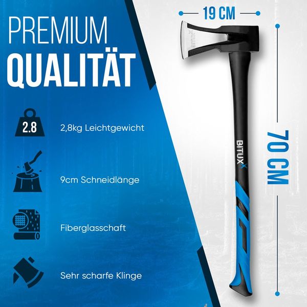 16362 SIEKIERA TOPOTRK TOPÓR MCNY 2,8KG BIRUXX WŁÓKNO SZKLANE zdjęcie 3
