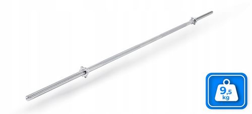Gryf prosty 180cm śrubowany 30mm chromowany stalowy sztanga do obciążeń na Arena.pl