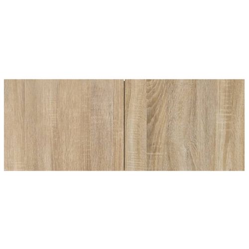 Wisząca szafka telewizyjna, dąb sonoma, materiał drewnopochodny na Arena.pl