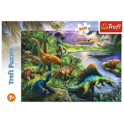 Puzzle 200 Elementów Drapieżne Dinozaury na Arena.pl