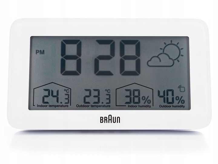 BUDZIK BRAUN BC13WP-DCF ALARM DRZEMKA TERMOMETR zdjęcie 4