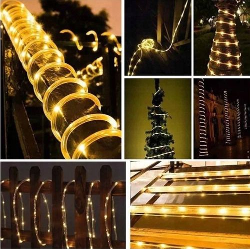 WĄŻ ŚWIETLNY ZEWNĘTRZNY 240 LED LAMPKI CHOINKOWE IP44 10m BIAŁE CIEPŁE na Arena.pl