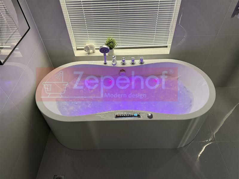 PIĘKNA OWALNA WANNA Z HYDROMASAŻEM 170X80 z 1 ODLEW GRZAŁKA zdjęcie 89