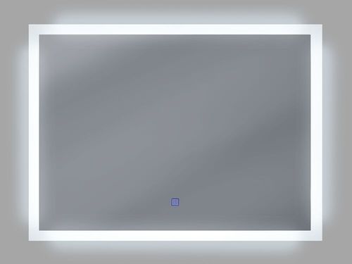 Lustro Ścienne Led 60 X 80 Cm Srebrne Adour na Arena.pl