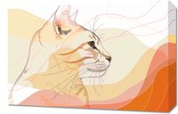 Obraz 60x40cm Delikatny Profil Kota
