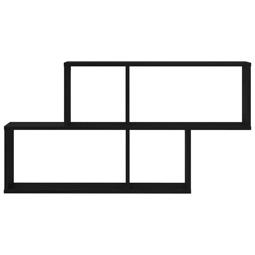 Półka ścienna z półką Czarny dąb 76 x 15 x 53 cm na Arena.pl