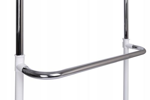 WIESZAK NA UBRANIA BUTY KÓŁKACH STOJĄCY STOJAK SKANDYNAWSKI BIAŁY na Arena.pl