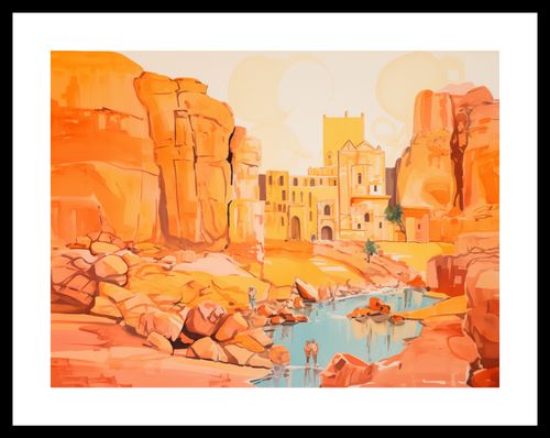 Plakat 40x30cm Ruiny pod Słońcem na Arena.pl