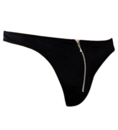 Czarne stringi z suwaczkiem XL na Arena.pl