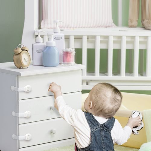 ZABEZPIECZENIE BLOKADY DO SZAFEK SZUFLAD 10SZT na Arena.pl