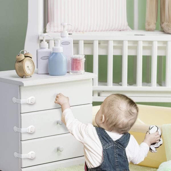 ZABEZPIECZENIE BLOKADY DO SZAFEK SZUFLAD 10SZT zdjęcie 14