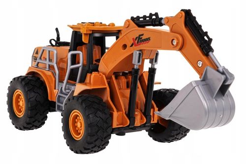 KOPARKA ZDALNIE STEROWANA 1:22 Z FUNKCJĄ DYMU GUMOWE OPONY , ŚWIATŁA LED na Arena.pl