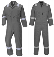 Kombinezon Roboczy Warsztatowy Z Odblaskami Bawełniany Iona Grey, L
