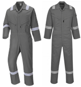 Kombinezon Roboczy Warsztatowy Z Odblaskami Bawełniany Iona Grey, L