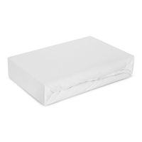 Prześcieradło z gumką bawełna JERSEY 240X220 kremowe