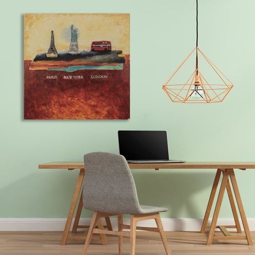 Obraz na płótnie - Canvas, Trzy miasta 60x60 na Arena.pl