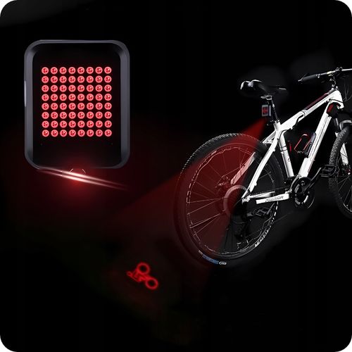 Kierunkowskaz Lampka Rowerowa Sygnalizator Czujnik Ruchu LED Laser USB na Arena.pl