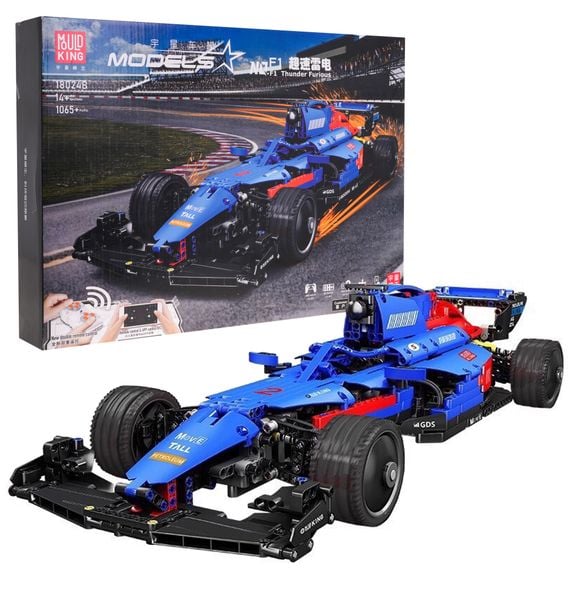 Klocki Bolid F1 Niebieski 1065El. zdjęcie 1