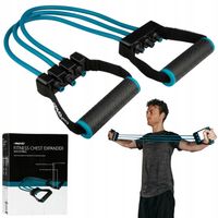 Ekspander gumowy do ćwiczeń fitness pilates regulowany AVENTO 8-24kg