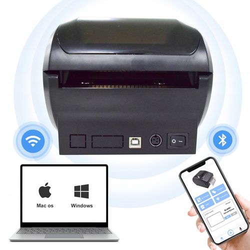 Drukarka Termiczna Etykiet Kurierskich Samoprzylepnych WiFi Bluetooth USB na Arena.pl