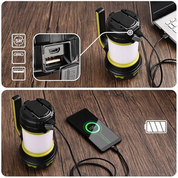 LATARKA LED KEMPINGOWA TURYSTYCZNA BIWAKOWA LAMPA PODRĘCZNA SZPERACZ zdjęcie 9