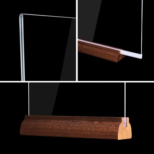 Uchwyt na tabliczki akrylowy stojak na menu A4 Srvnpioy 8 sztuk POWYSTAWOWY na Arena.pl