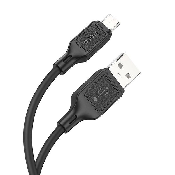 Kabel USB A do Micro USB Hoco 2,4A 1 m X90 czarny zdjęcie 1