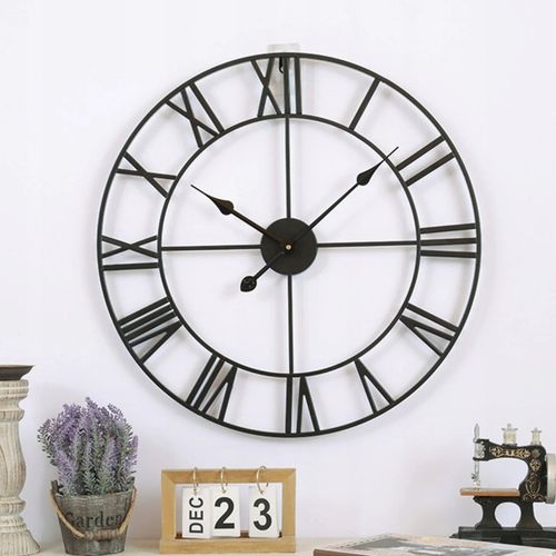 Zegar ścienny duży elektroniczny do salonu kuchni loft cichy na na Arena.pl